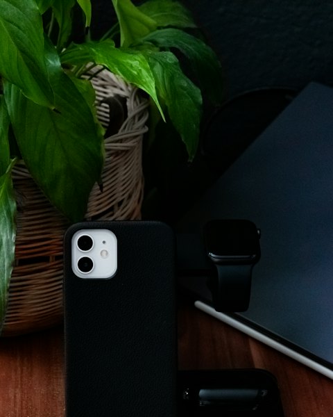 Matte Black Silicone Phone Case