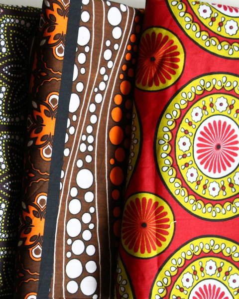 Wax Print Fabric, 6 Yards