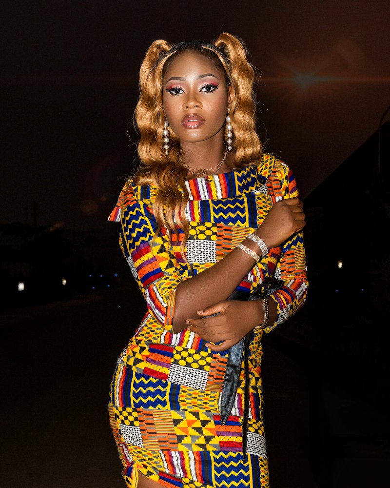 Kente Print Bodycon Dress