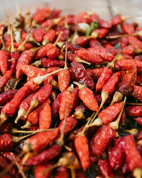 Dried Bird's Eye Chillies, 100g