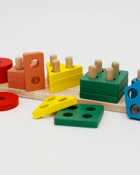 Wooden Shape Sorter Board