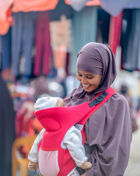 Soft Front Baby Carrier, Red
