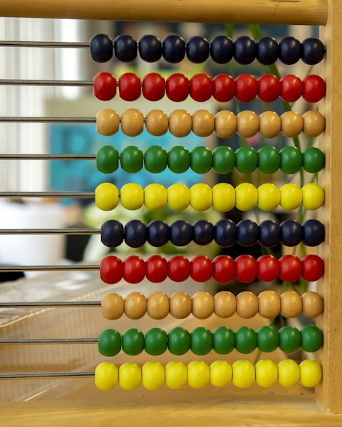 Wooden Counting Abacus