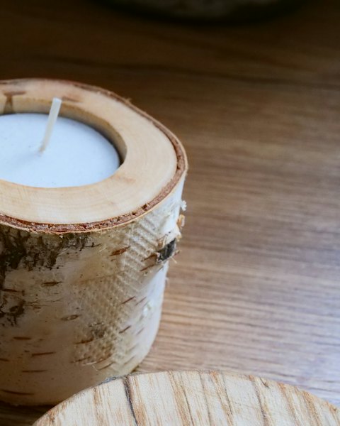 Log Tealight Holder