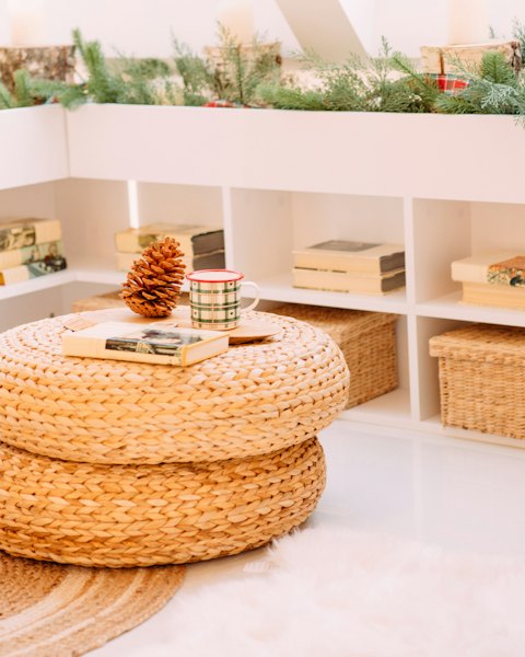 Braided Floor Pouf